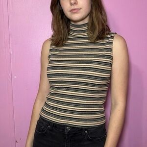 St. John's Bay Striped Sleeveless Top